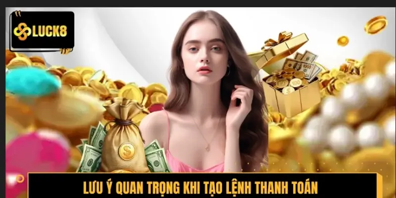 Lưu ý quan trọng khi tạo lệnh thanh toán tại hệ thống